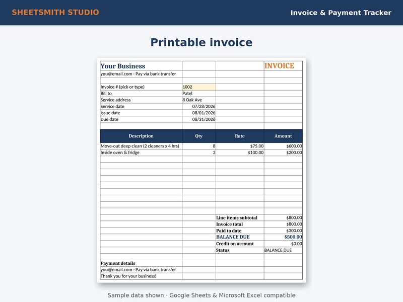 Invoice Payment Tracker: Invoice